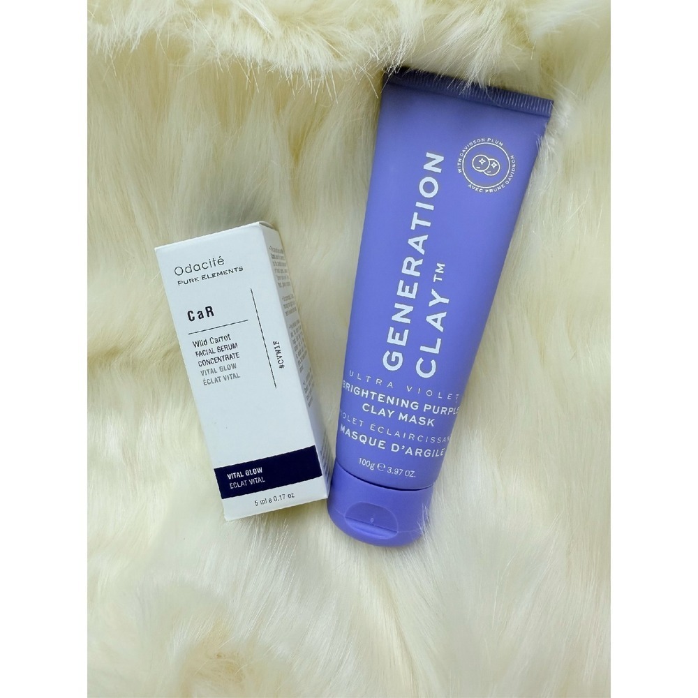 Odacité & Generation Clay Mask / Serum Set - Brightening, Vital‎ Glow, 5ml